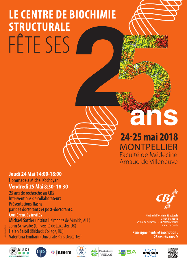 affiche 25ans orange